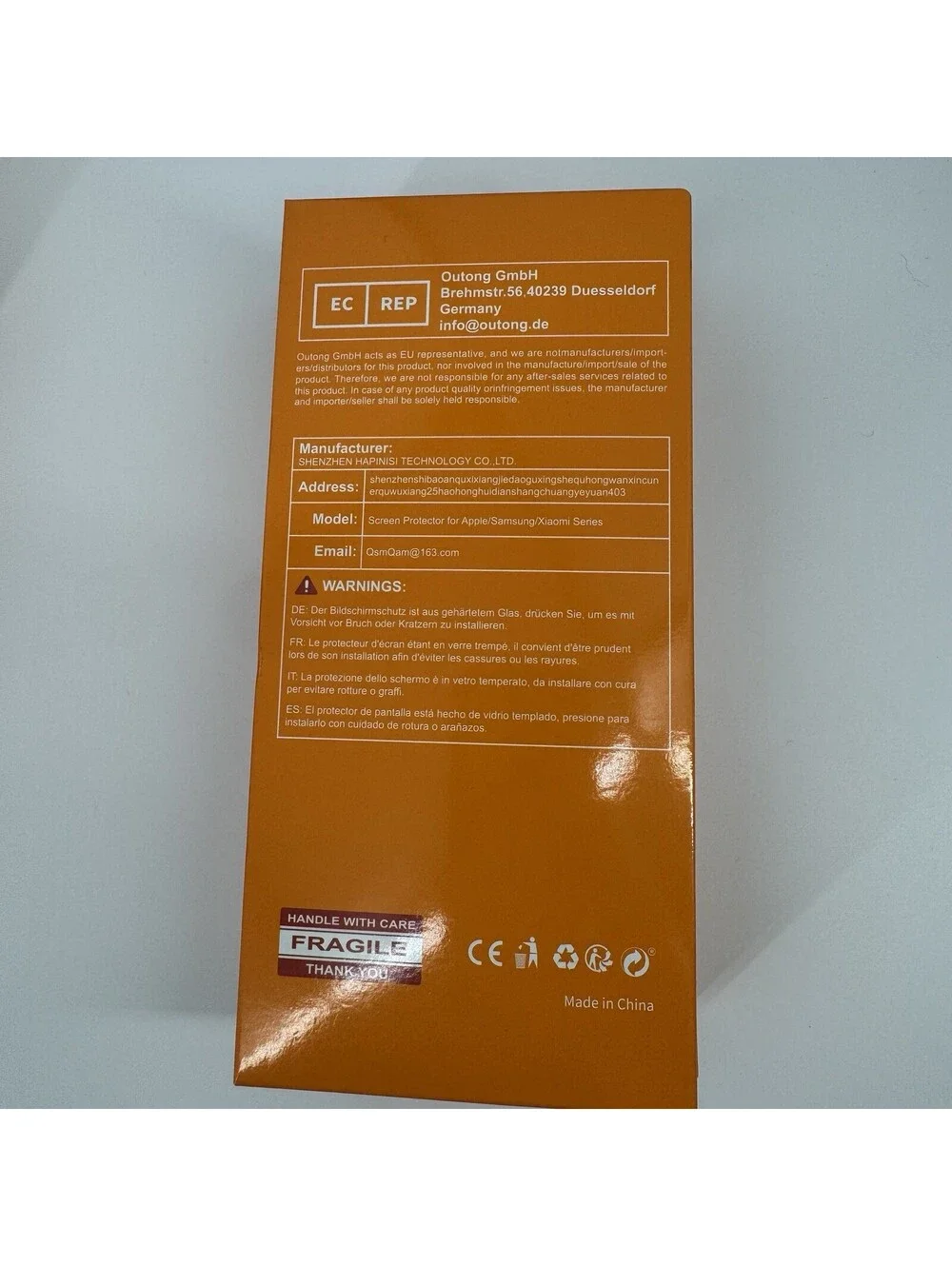 3 Boxes QsmQam  Tempered Glass Screen Protector iPhone 16 6.1” 2 Lens Protector